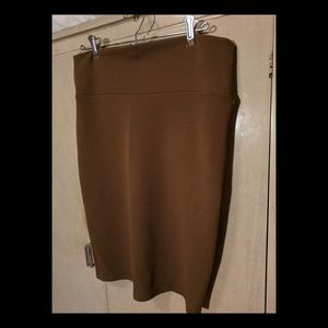 Olive Brown Lularoe Cassie Skirt